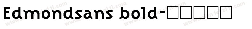 Edmondsans bold字体转换